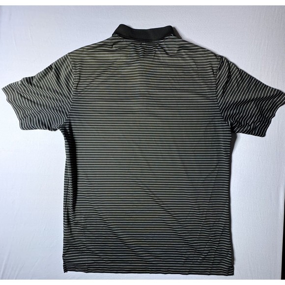 Nike Golf Tour Performance Men's M Dri Fit Short Sleeve Polo Shirt Black Striped - Picture 8 of 11